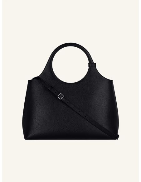 SAC À MAIN LARGE HOLY DAY GRAINED NOIR