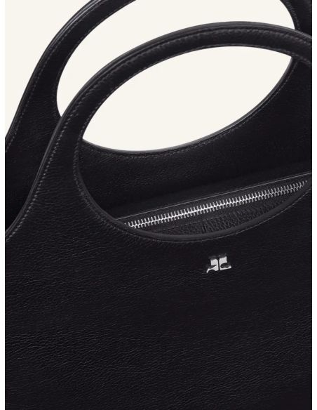 SAC À MAIN LARGE HOLY DAY GRAINED NOIR