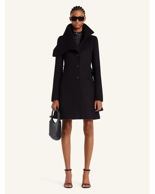 MANTEAU HERITAGE WOOL NOIR