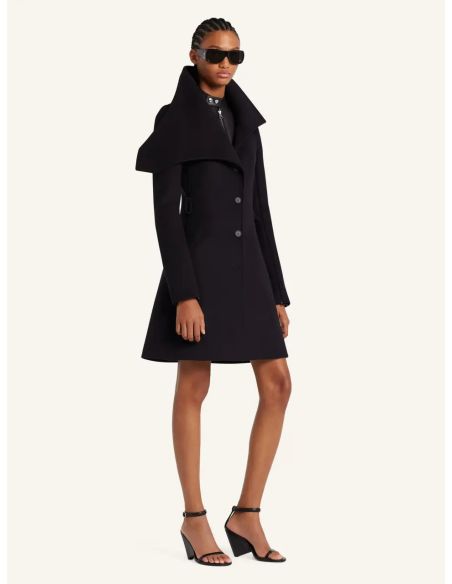 MANTEAU HERITAGE WOOL NOIR