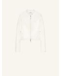 VESTE CITY VINYL BIKER BLANC HERITAGE