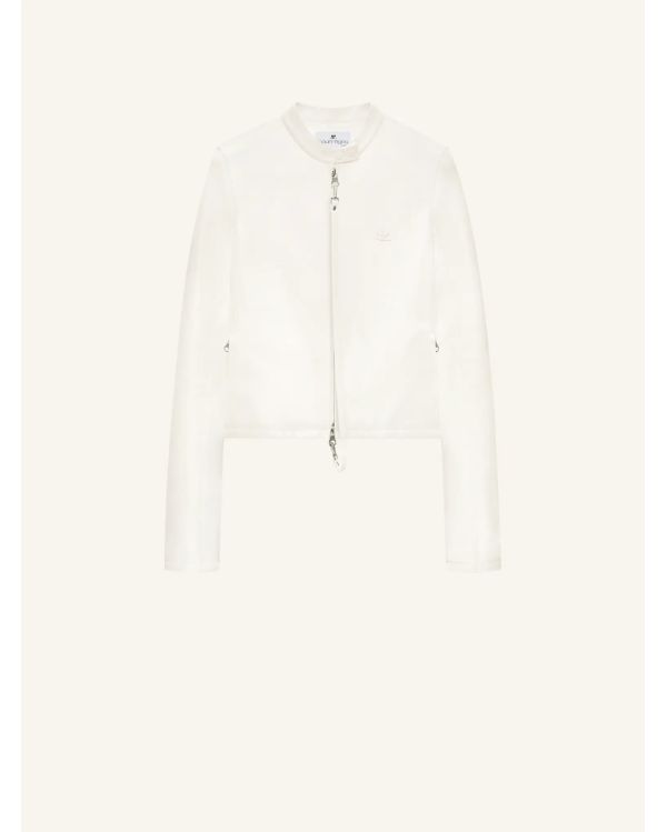 JACKET CITY VINYL BIKER HERITAGE WHITE