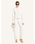 VESTE CITY VINYL BIKER BLANC HERITAGE