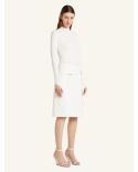 JUPE ZIPPED VINYL BLANC HERITAGE