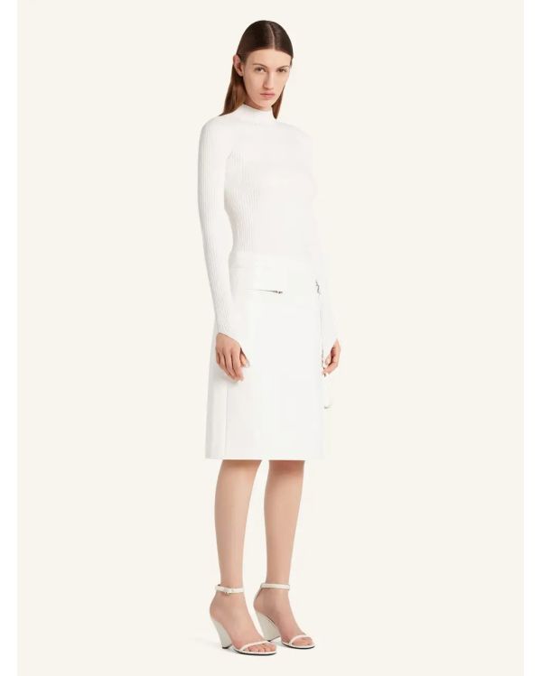 SKIRT ZIPPED VINYL HERITAGE WHITE 2