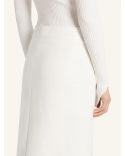 JUPE ZIPPED VINYL BLANC HERITAGE