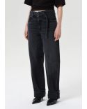 JEAN ARCANE CF TAPER NOIR DÉLAVÉ