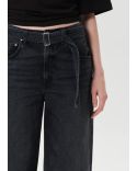 JEAN ARCANE CF TAPER NOIR DÉLAVÉ