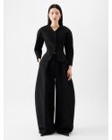 THE OVALO LARGE BLACK TROUSERS