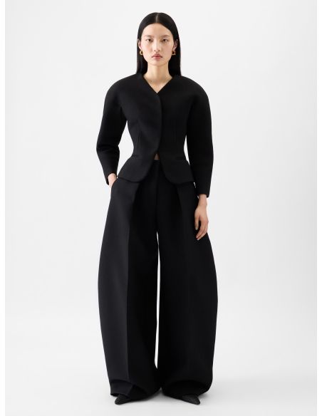 THE OVALO LARGE BLACK TROUSERS