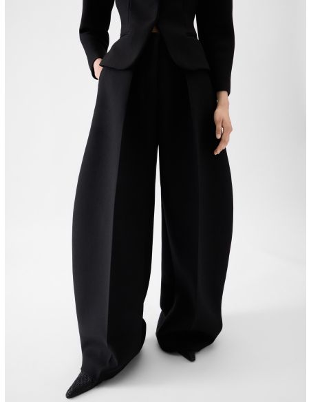THE OVALO LARGE BLACK TROUSERS