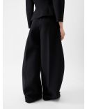 THE OVALO LARGE BLACK TROUSERS