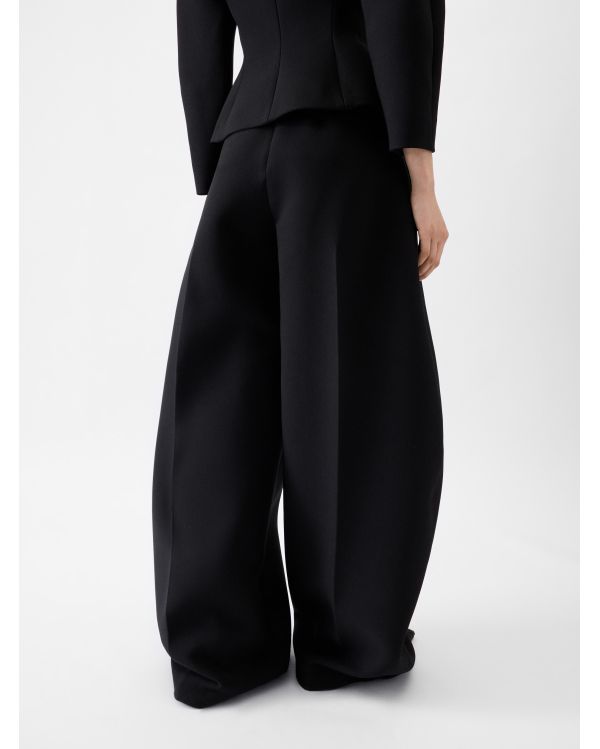 THE OVALO LARGE BLACK TROUSERS