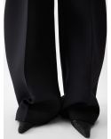 THE OVALO LARGE BLACK TROUSERS