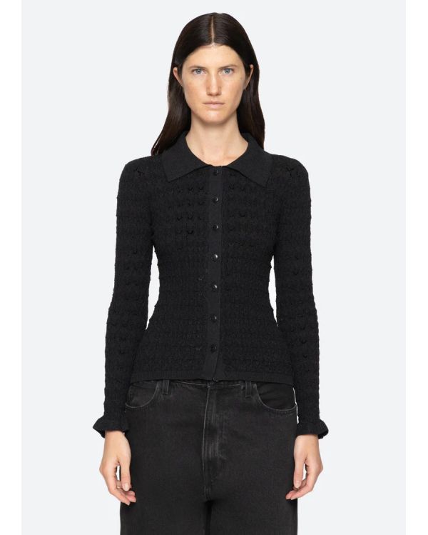 RUBY KNIT CARDIGAN BLACK