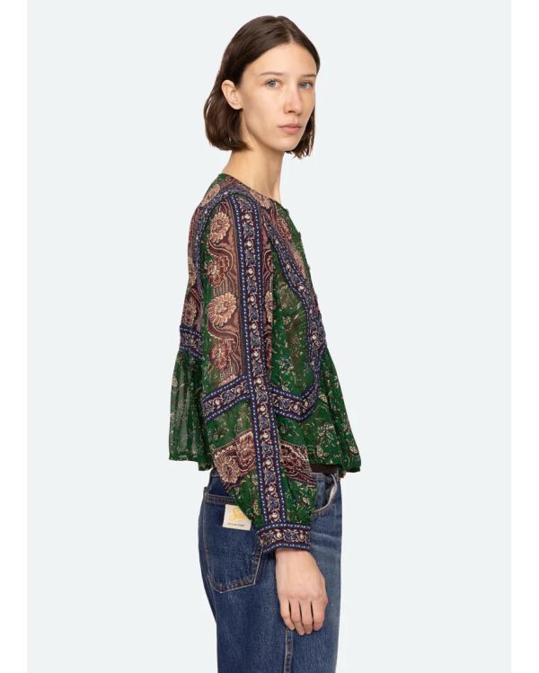 MELBA TOP GREEN