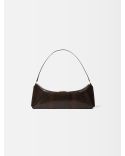 THE DARK BROWN OVALO CLUTCH BAG
