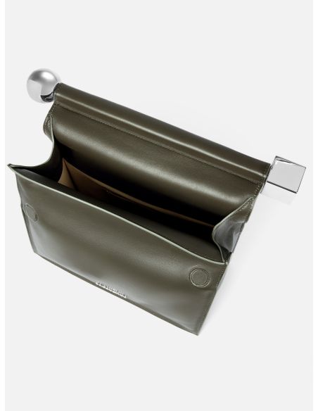 LA POCHETTE ROND CARRE KHAKI FONCÉ