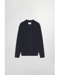 THOR DEEP NAVY LIGHTWEIGHT POLO CARDIGAN