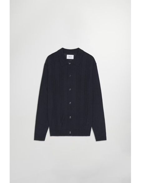 CARDIGAN POLO LIGHTWEIGHT THOR BLEU MARINE FONCÉ