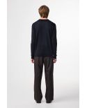 THOR DEEP NAVY LIGHTWEIGHT POLO CARDIGAN