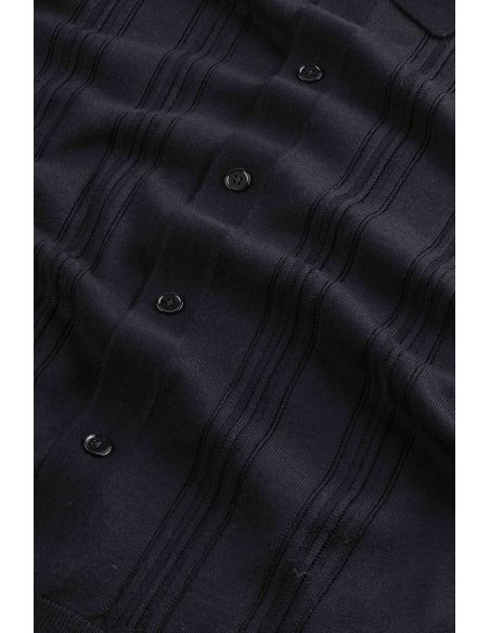 THOR DEEP NAVY LIGHTWEIGHT POLO CARDIGAN