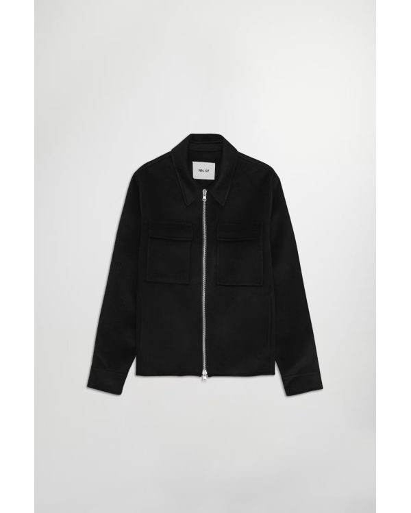 VESTE BROSSÉE ALBAN NOIR