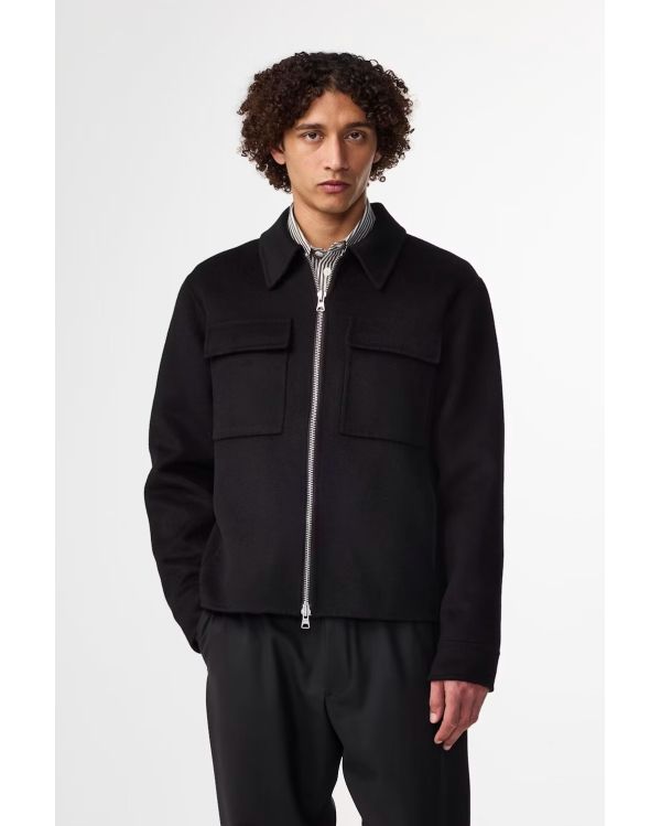 VESTE BROSSÉE ALBAN NOIR