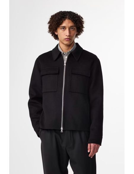 VESTE BROSSÉE ALBAN NOIR
