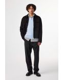 VESTE BROSSÉE ALBAN NOIR