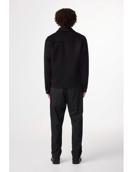 ALBAN BLACK BRUSHED JACKET