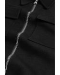 ALBAN BLACK BRUSHED JACKET