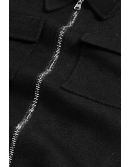 ALBAN BLACK BRUSHED JACKET