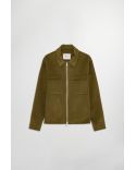 VESTE BROSSÉE ALBAN KAKI BRUN