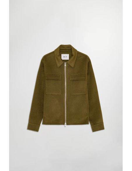 VESTE BROSSÉE ALBAN KAKI BRUN