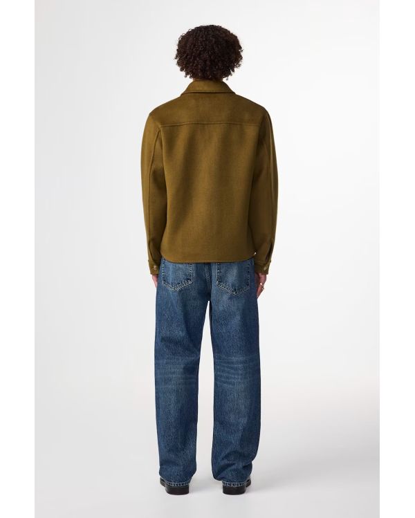 VESTE BROSSÉE ALBAN KAKI BRUN