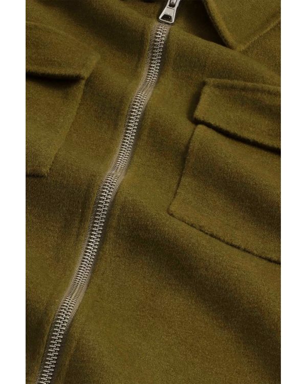 VESTE BROSSÉE ALBAN KAKI BRUN