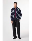 ADWIN FIL-COUPÉ JACQUARD BLUE DENIM SHIRT