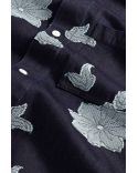 ADWIN FIL-COUPÉ JACQUARD BLUE DENIM SHIRT