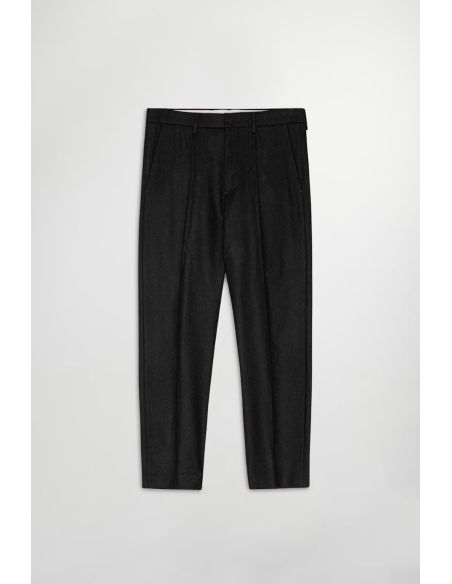 PANTALON BILL COUPE DROITE JAMBES FUSELÉES NOIR