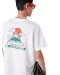 TSHIRT MONTAGNE ONDULÉE BLANC