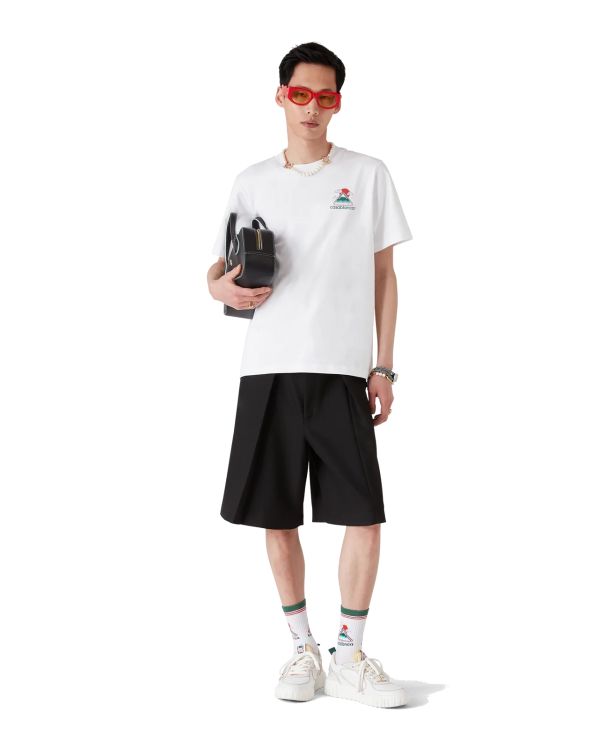 TSHIRT MONTAGNE ONDULÉE BLANC