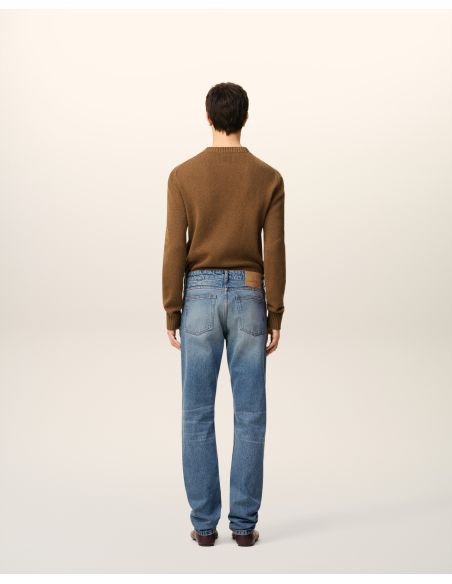 JEAN COUPE CLASSIQUE BLEU USÉ