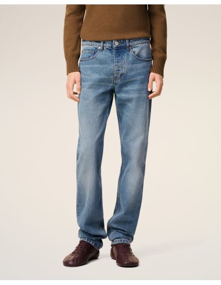 JEAN COUPE CLASSIQUE BLEU USÉ