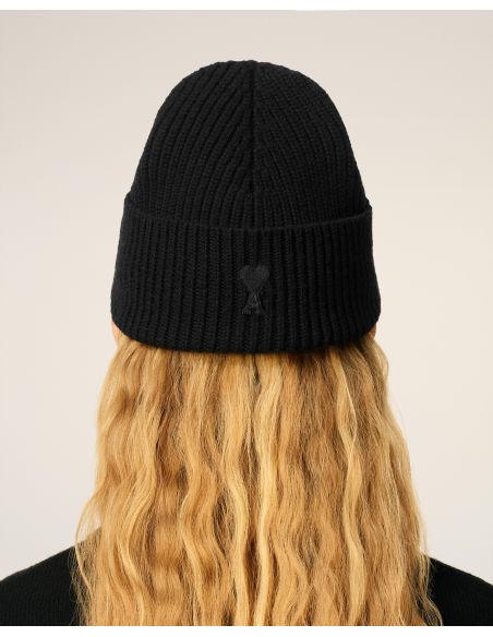 BLACK WOOL AMI DE COEUR HAT