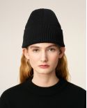 BONNET AMI DE COEUR EN LAINE NOIR