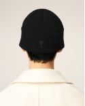 BLACK WOOL AMI DE COEUR HAT