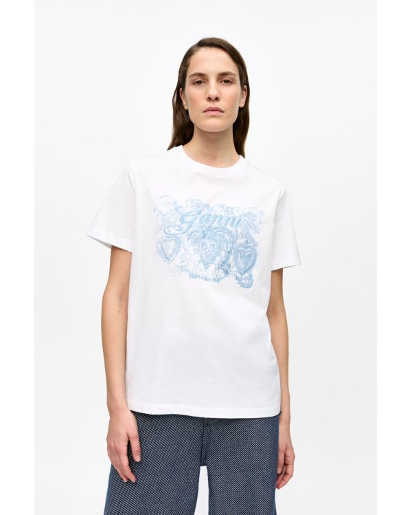 TSHIRT DENTELLE TATTOO BLANC BRILLANT
