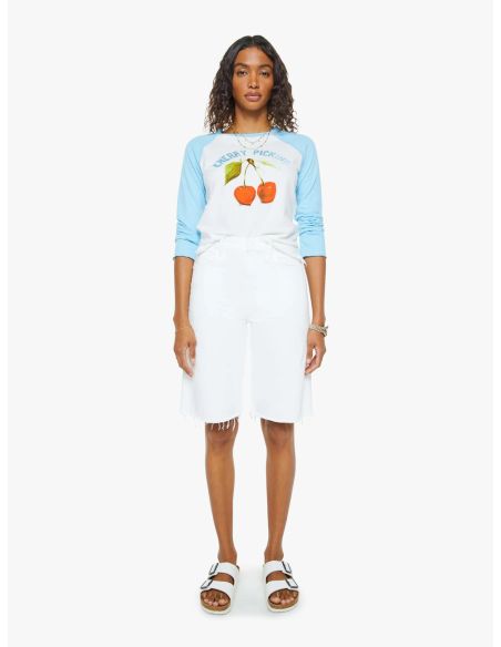 TSHIRT THE SPORTY CONCERT CHERRY PICKING BLANC BLEU CLAIR