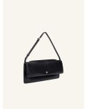 CUFF POUCH IN BLACK SMOOTH LEATHER